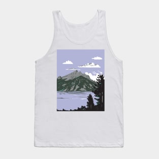 Jenny Lake in Grand Teton National Park Wyoming USA WPA Art Poster Tank Top